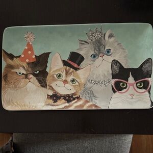 Cat-Themed Decorative Tray
